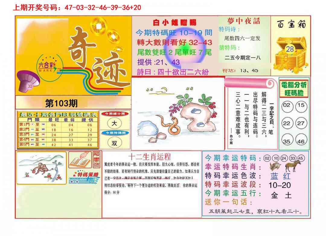 103期九龍奇迹A(推荐)[图]